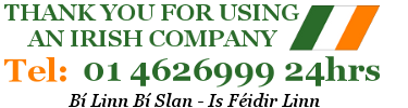 Thank you for using an irish company